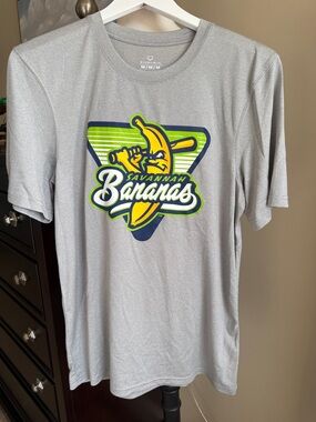 Savannah Bananas Men’s Medium Evoshield Gray Short Sleeve Graphic Tee